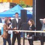 Kathrin Darlatt auf dem Podium (c) Leipziger-Bildungsfest.de